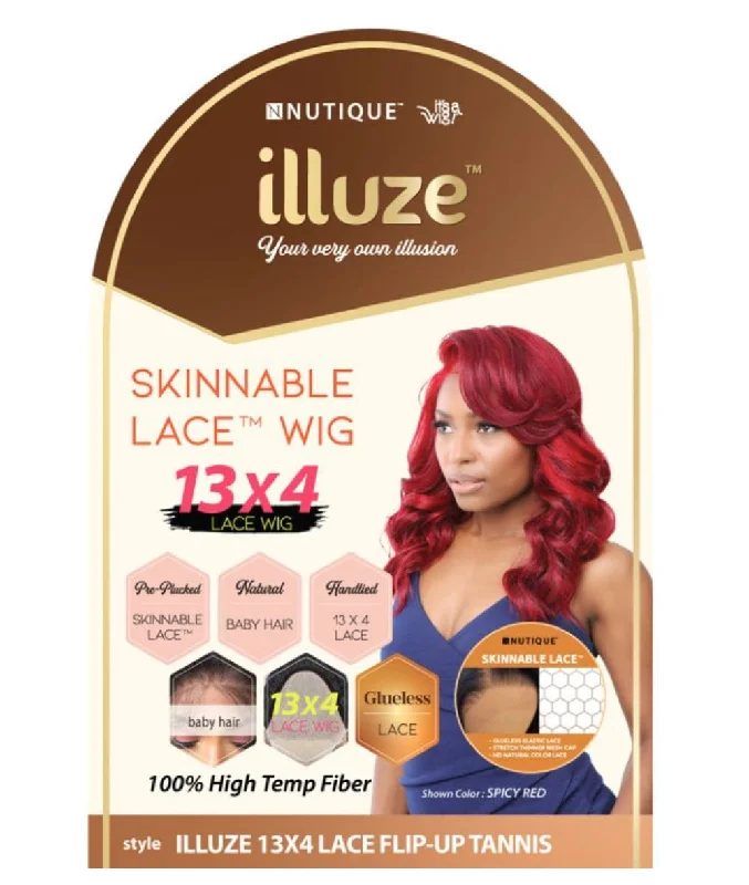 Nutique Illuze 13X4 Glueless Lace Front Wig- Flip Up Tannis