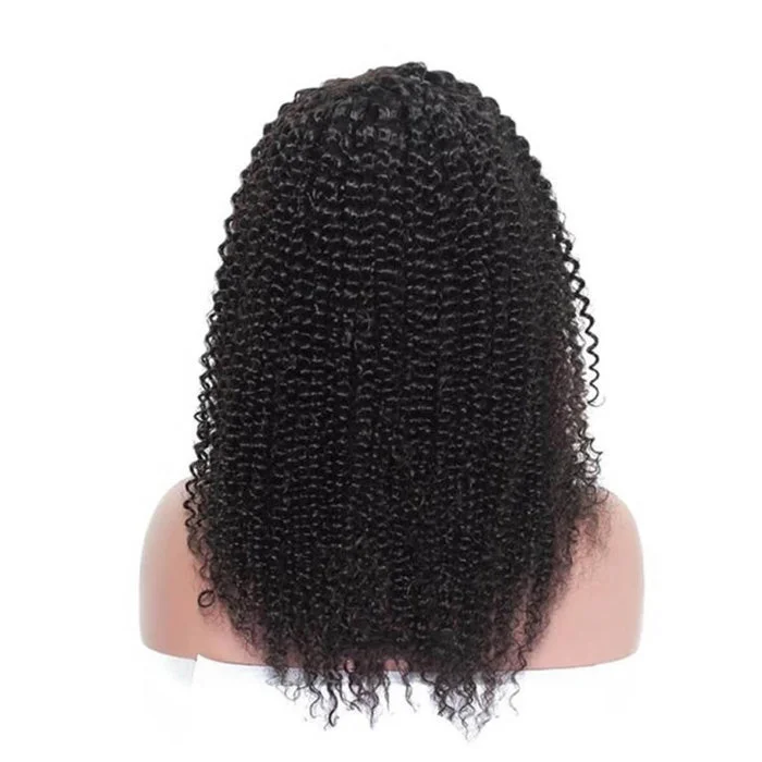 Olivia | 13X4 Kinky Curly Pre Plucked Invisible Swiss Lace Frontal Wig