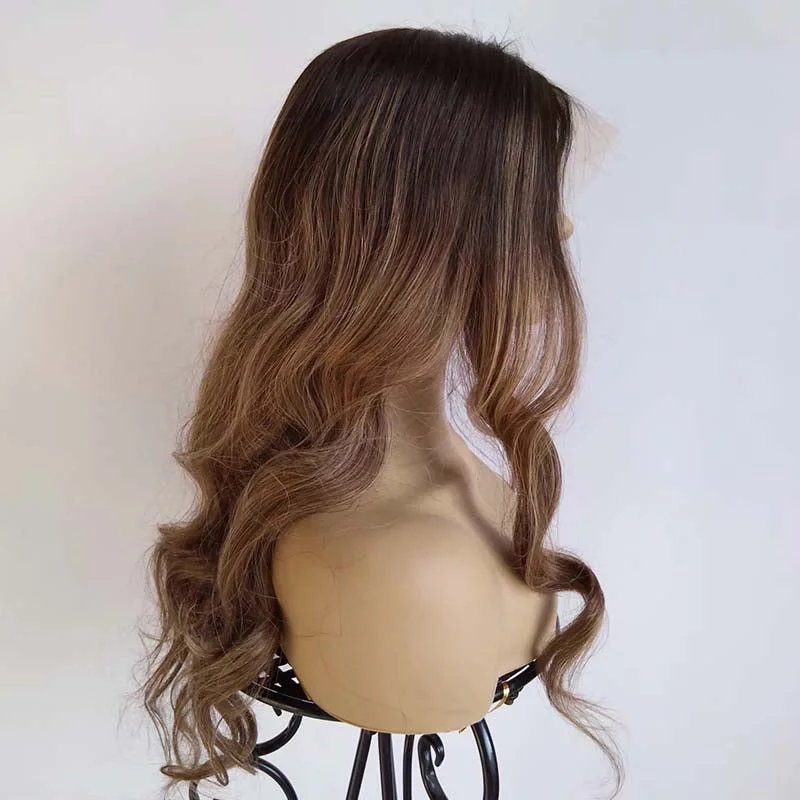 Ombre Highlight Lace Front Wig Human Hair Body Wave 20inch Surprisehair