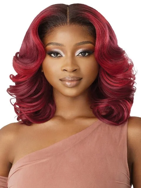 Outre 100% Human Hair Blend 5""x5"" Glueless Lace Closure Wig - HHB-BODY WAVE 16""