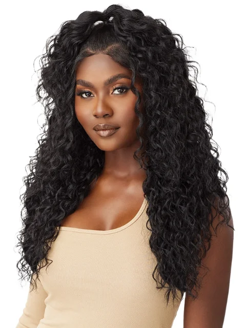 Outre 100% Human Hair Blend 5""x5"" Glueless Lace Closure Wig - HHB-MALAYSIAN DEEP 26