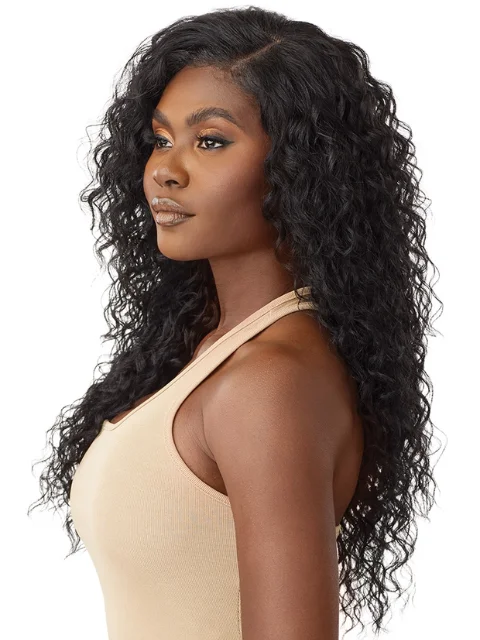 Outre 100% Human Hair Blend 5""x5"" Glueless Lace Closure Wig - HHB-MALAYSIAN DEEP 26