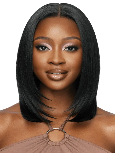 Outre 100% Human Hair Blend 5""x5"" Glueless Lace Closure Wig - HHB-NATURAL YAKI 14""