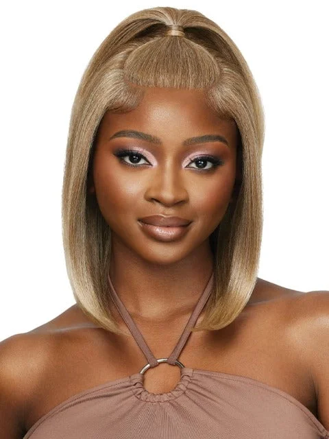 Outre 100% Human Hair Blend 5""x5"" Glueless Lace Closure Wig - HHB-NATURAL YAKI 14""