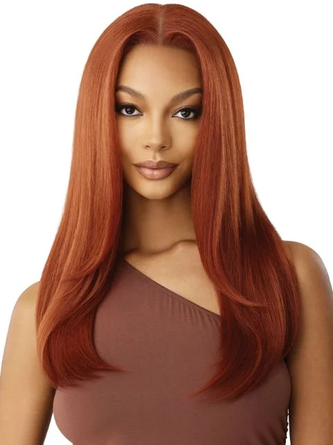 Outre 100% Human Hair Blend 5""x5"" Glueless Lace Closure Wig - HHB-NATURAL YAKI 22