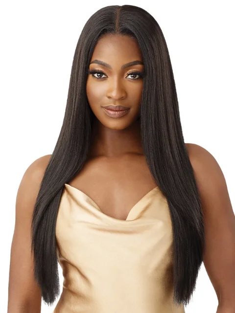 Outre 100% Human Hair Blend 5""x5"" Glueless Lace Closure Wig - HHB-YAKI STRAIGHT 26""