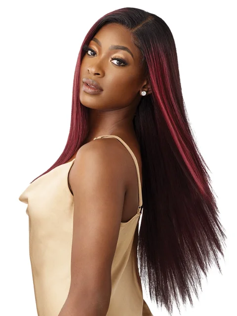 Outre 100% Human Hair Blend 5""x5"" Glueless Lace Closure Wig - HHB-YAKI STRAIGHT 26""