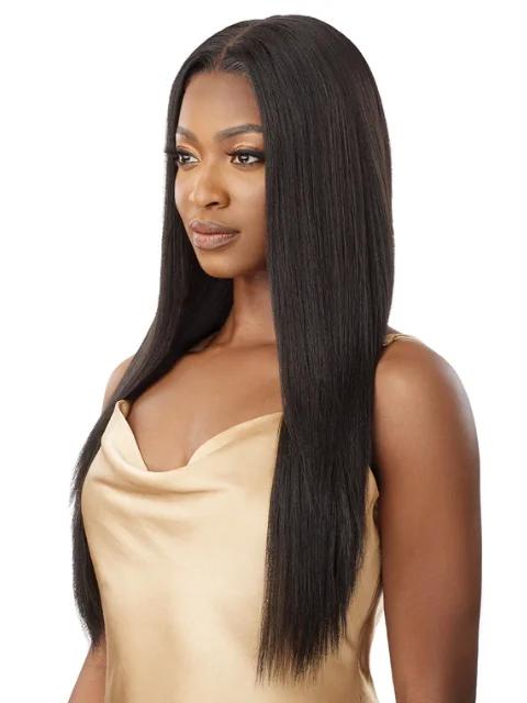 Outre 100% Human Hair Blend 5""x5"" Glueless Lace Closure Wig - HHB-YAKI STRAIGHT 26""