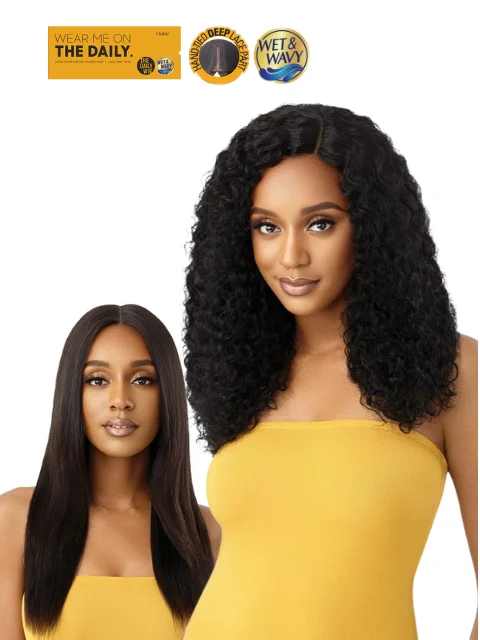 Outre 100% Human Hair Daily Lace Part Wig - W&W NATURAL DEEP