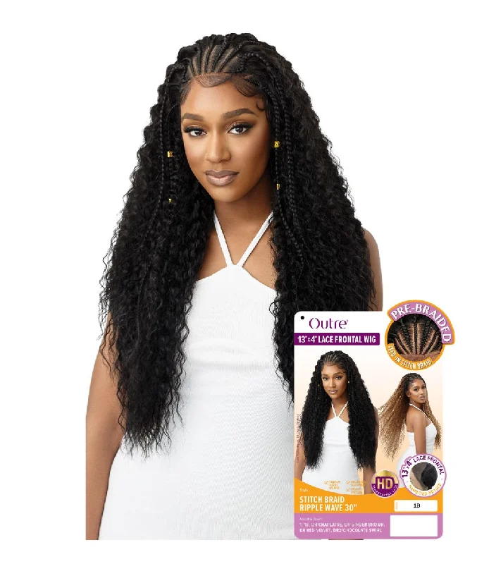 Outre 13X4 Lace Frontal Wig- Stitch Braid Ripple Wave 30""