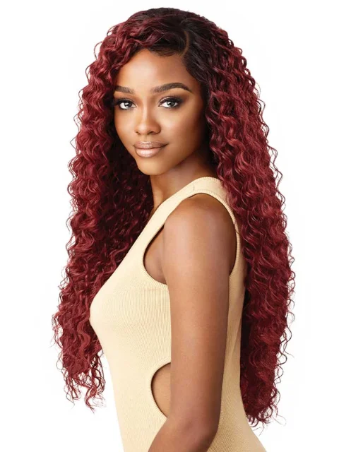 Outre Human Hair Blend 360 Edge 13x6 Glueless HD Lace Front Wig - KAYREENA