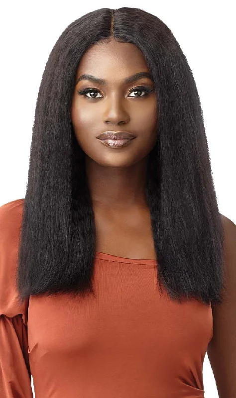 Outre Mytresses 100% Unprocessed Human Hair HD Lace Front Wig - KINKY STRAIGHT 20