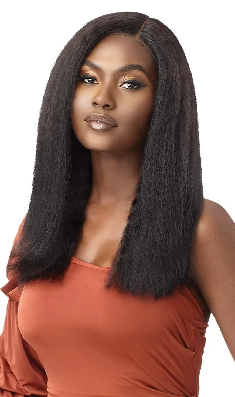 Outre Mytresses 100% Unprocessed Human Hair HD Lace Front Wig - KINKY STRAIGHT 20