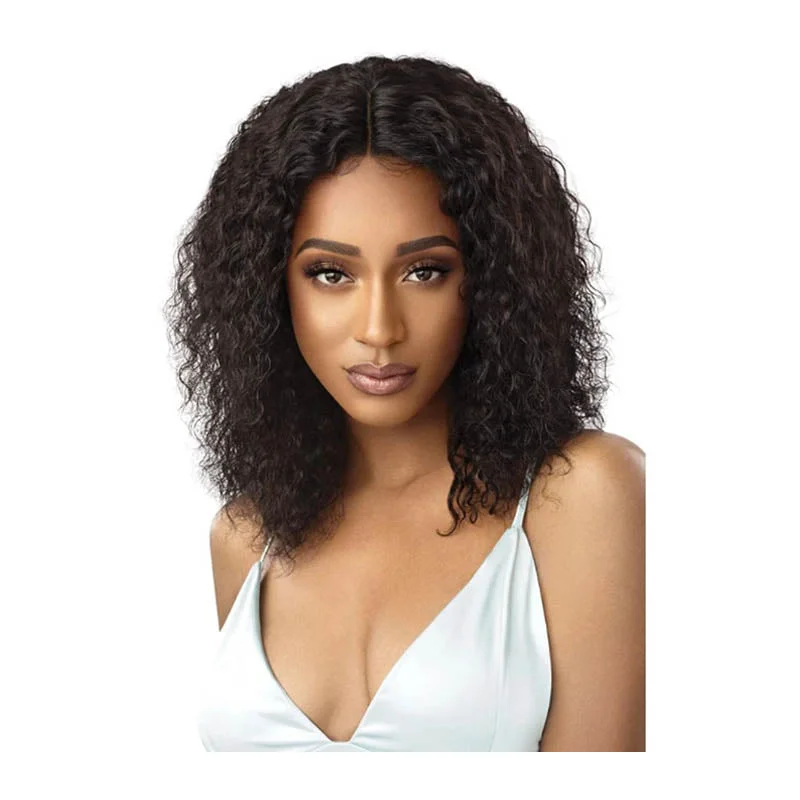 Outre Mytresses Gold Label 100% Unprocessed Human Hair Lace Front Wig - WET & WAVY DEEP 16"" 18""