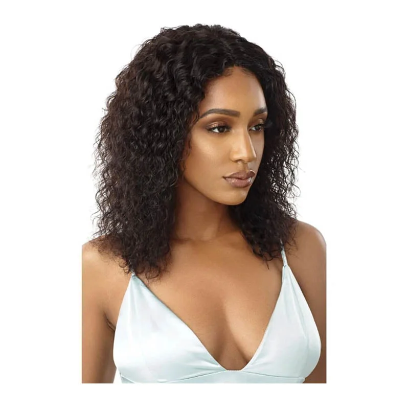 Outre Mytresses Gold Label 100% Unprocessed Human Hair Lace Front Wig - WET & WAVY DEEP 16"" 18""