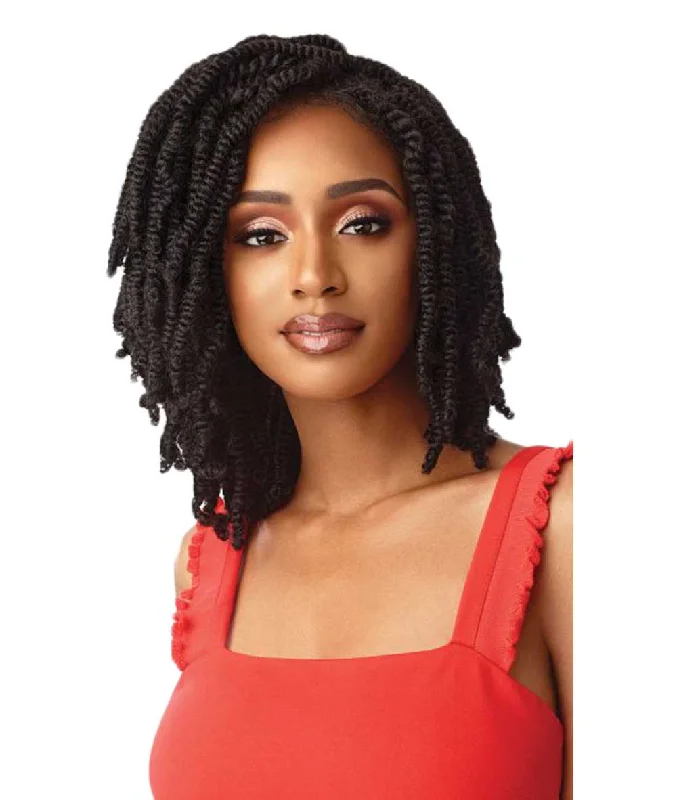 Outre X-Pression Twisted Up 4X4 Lace Front Wig - Straight Bomb Twist 14""