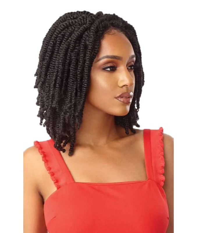 Outre X-Pression Twisted Up 4X4 Lace Front Wig - Straight Bomb Twist 14""