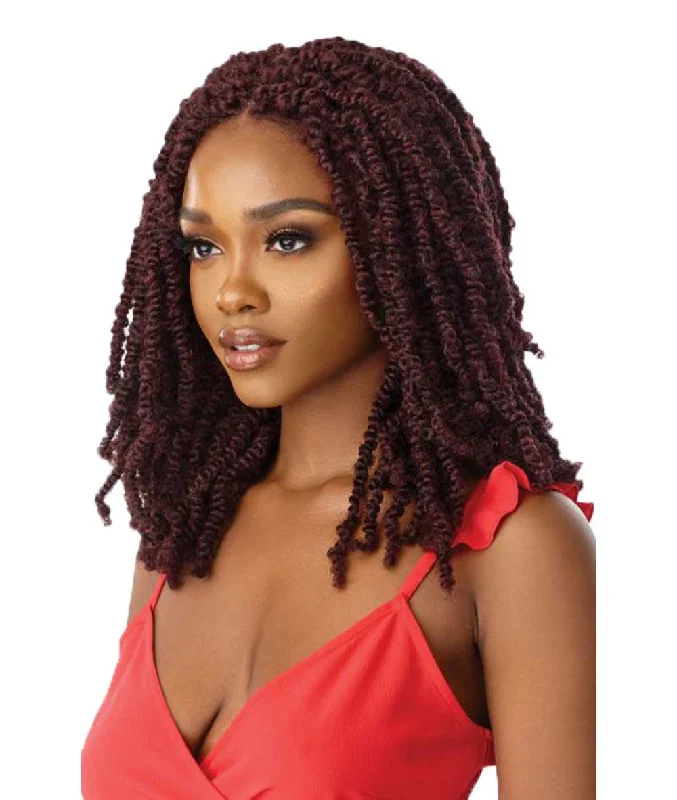 Outre X-Pression Twisted Up 4X4 Lace Front Wig - Wavy Bomb Twist 18""