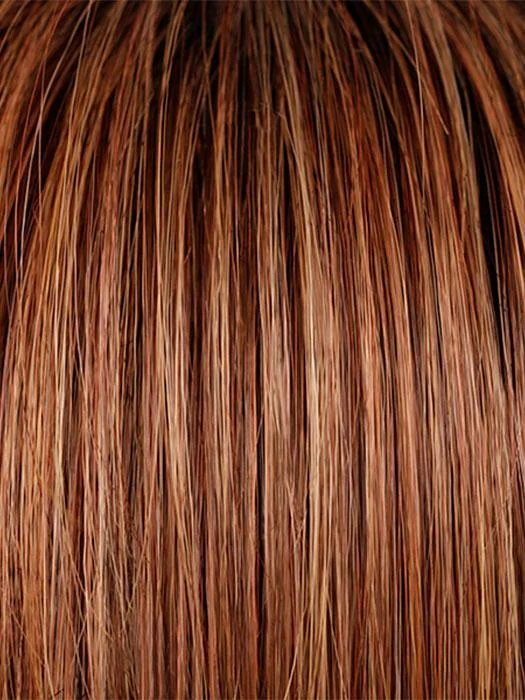 33/32/R4 | Dark Auburn Blended with Dark Brown and Dark Roots