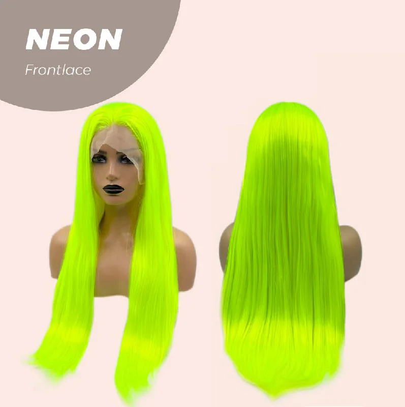 JBEXTENSION 26 Inches Neon Color Frontlace Glueless Wig NEON (FREE PARTING)