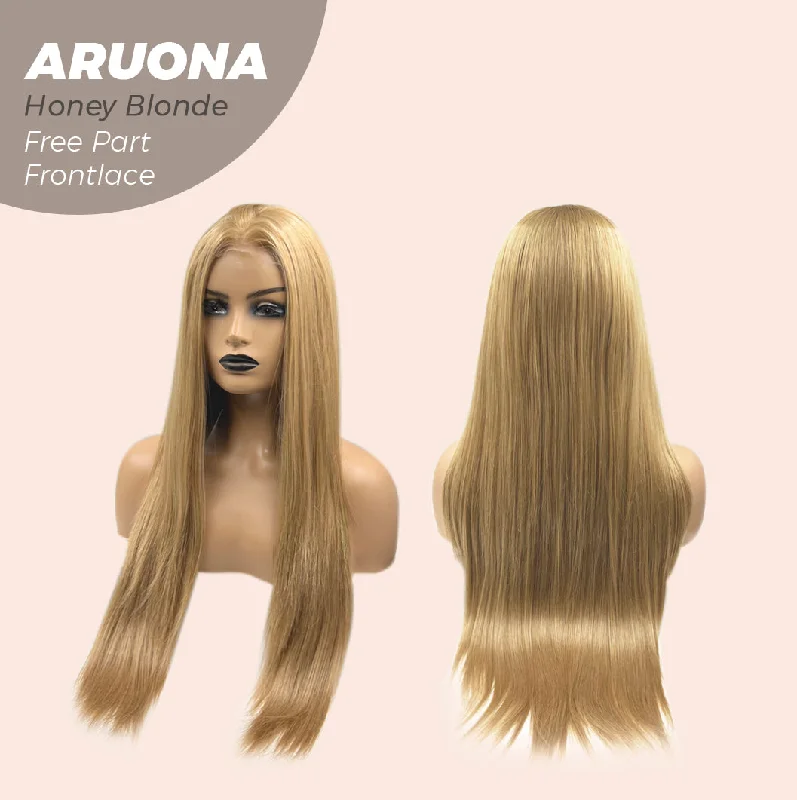 [PRE-ORDER] JBEXTENSION 28 Inches Honey Blonde Straight 13X3.5 Free Part Pre-Cut Frontlace Glueless Wig ARUONA HONEY BLONDE