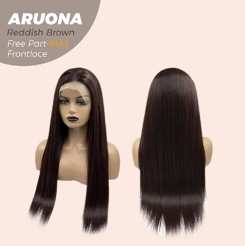 [PRE-ORDER] JBEXTENSION 28 Inches Reddish Brown Straight 13X6 Free Part Max Frontlace Glueless Wig ARUONA REDDISH BROWN