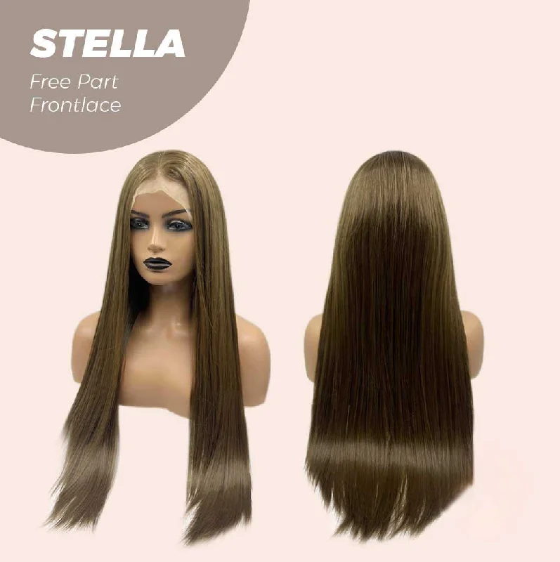 [pre-order] JBEXTENSION 30 Inches Light Brown Extra Long Straight Lace Front Wig.Pre Plucked 6*14 HD Transparent Lace Frontal Glueless Wig STELLA