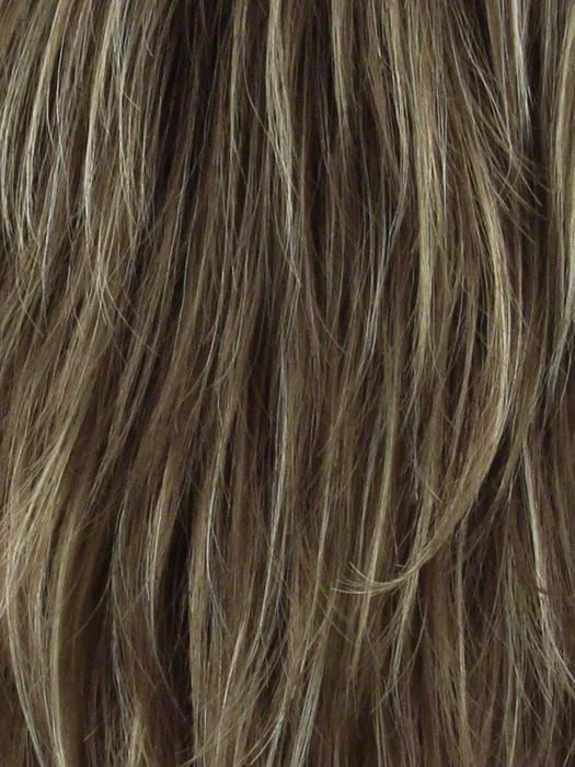 MOCHACCINO R | Rooted Medium Brown with Light Brown Base and Strawberry Blonde Highlights