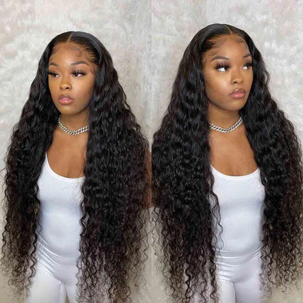 Reshine Hair 30 inch Loose Deep Hair Wigs 13x4 13x6 Lace Frontal Human Hair Wigs With Baby Hair