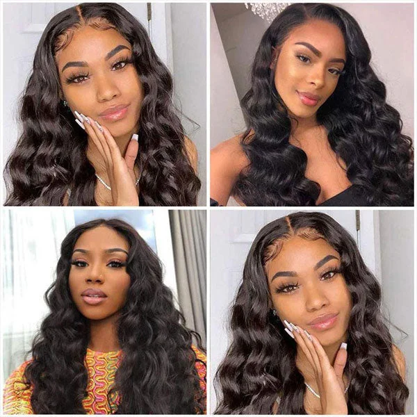 Reshine Hair 30 inch Loose Deep Hair Wigs 13x4 13x6 Lace Frontal Human Hair Wigs With Baby Hair