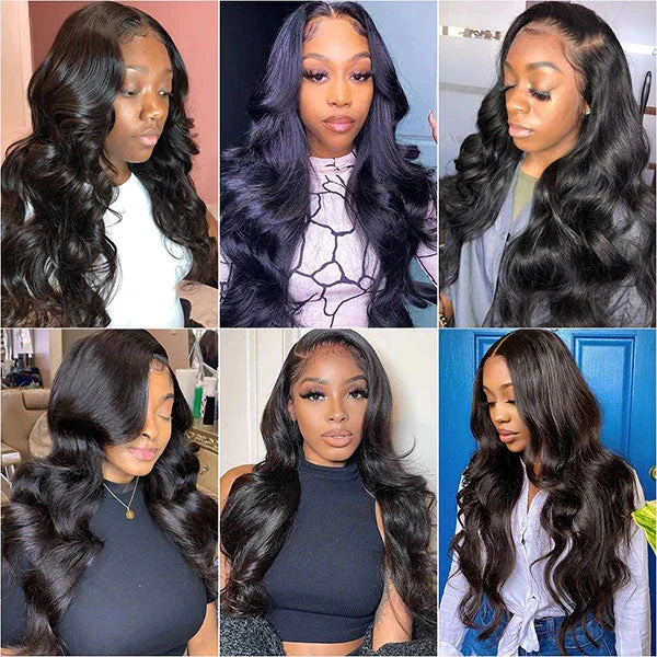 [HD Lace] Reshine Hair Body Wave HD Lace Wigs Virgin Human Hair Lace Front Wigs For Black Women