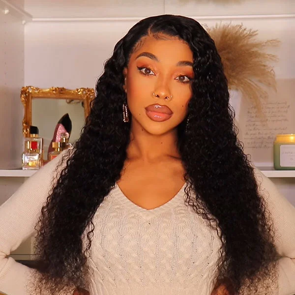 [HD Lace] Reshine Hair Curly Hair Lace Front Wigs Hd Lace Wigs For Black Women Water Wave Human Hair Wigs