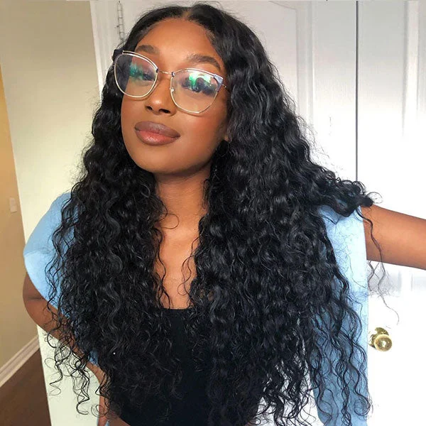 [HD Lace] Reshine Hair Curly Hair Lace Front Wigs Hd Lace Wigs For Black Women Water Wave Human Hair Wigs