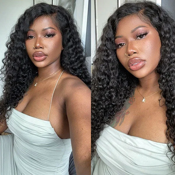 [HD Lace] Reshine Hair Curly Hair Lace Front Wigs Hd Lace Wigs For Black Women Water Wave Human Hair Wigs