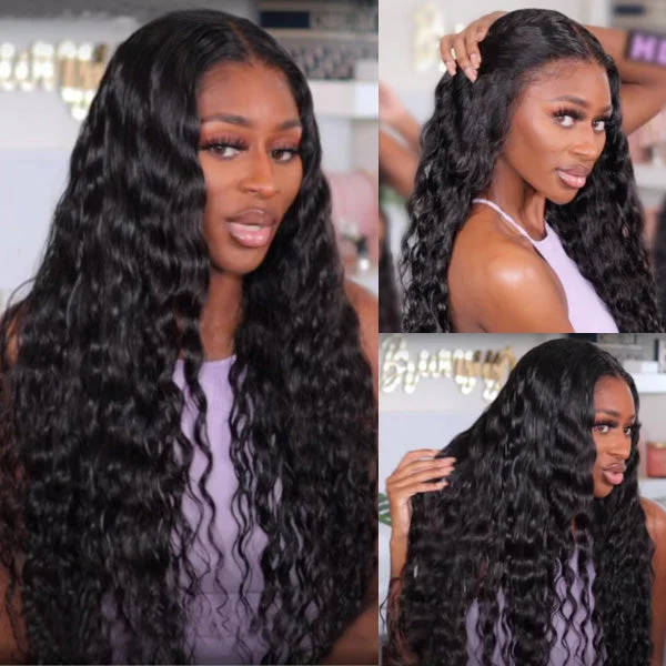 [HD Lace] Reshine Hair Loose Deep Wave Hair HD Lace Wigs 10-30 Inch Long Human Hair Wigs Swiss Lace Wig