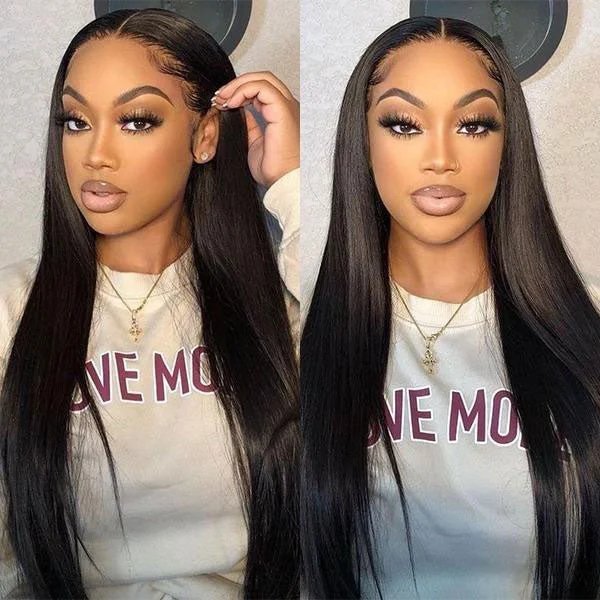 [HD Lace] Reshine Straight Hair 4x4 Closure Wig Straight Human Hair Wigs 13x4 Lace Front Wigs