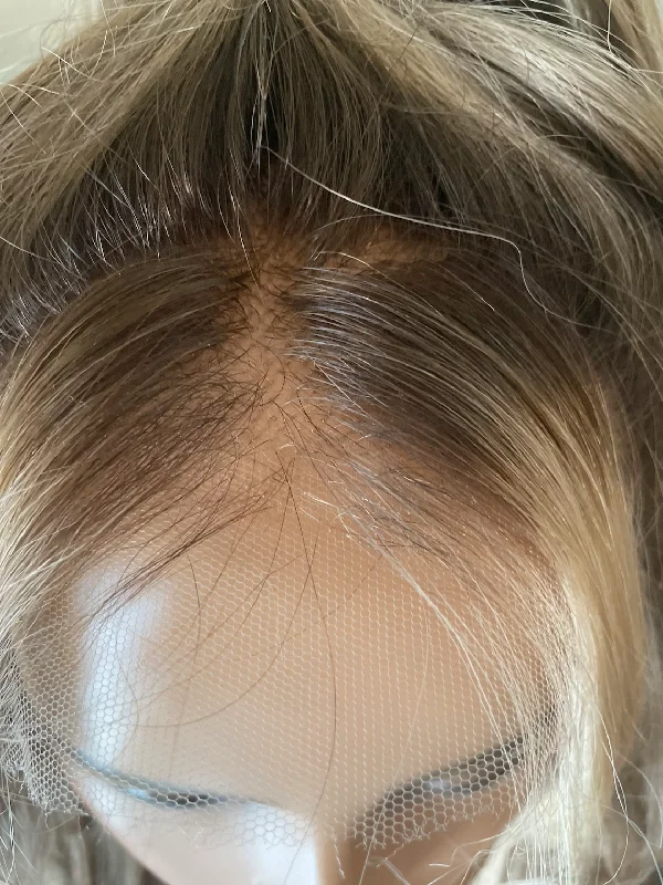 Rooted Blonde Wig - HD Silk Base European Hair - Invisible Knots - Natural Hairline