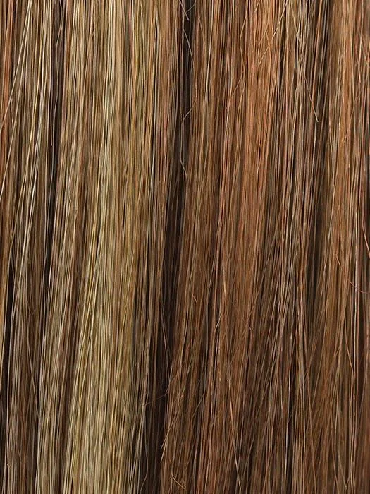 GINGER-SNAP | Medium Auburn with Honey Blonde highlights