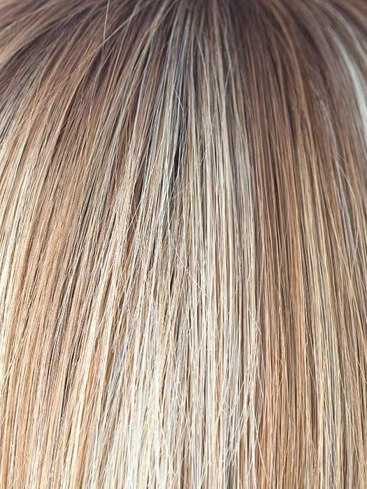 NUTMEG-F | Medium Blonde and Honey Brown Base Frosted with Platinum Blonde Highlights