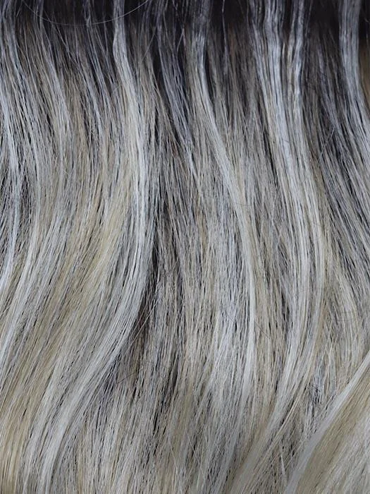 SHADOWED-CUSTARD | Warm Blonde with Light Blonde Blended Highlights and a Medium Brown Root