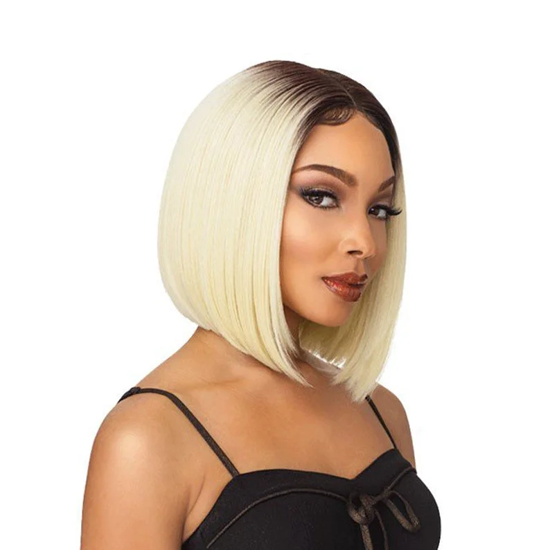 SENSATIONNEL 100% Premium Fiber Lace Front Wig Edge Center Part KELSEY