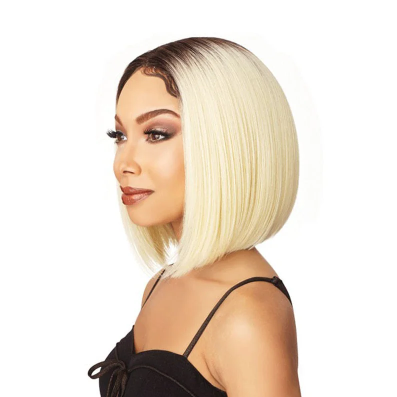 SENSATIONNEL 100% Premium Fiber Lace Front Wig Edge Center Part KELSEY