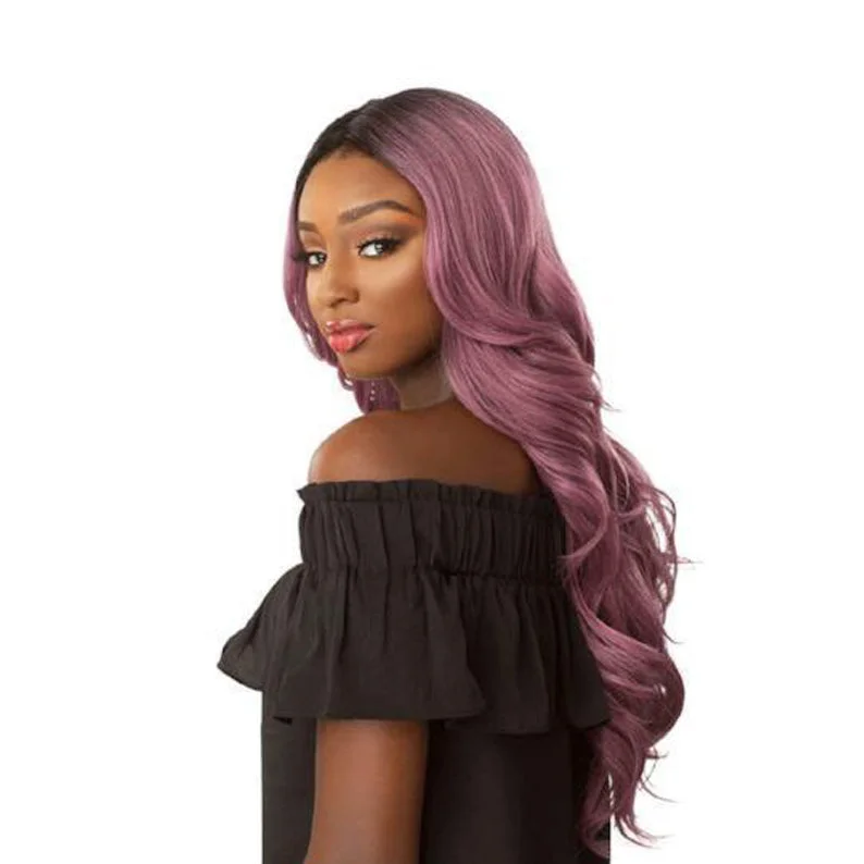 SENSATIONNEL 100% Premium Fiber Lace Front Wig Edge Free Part JOCELYN