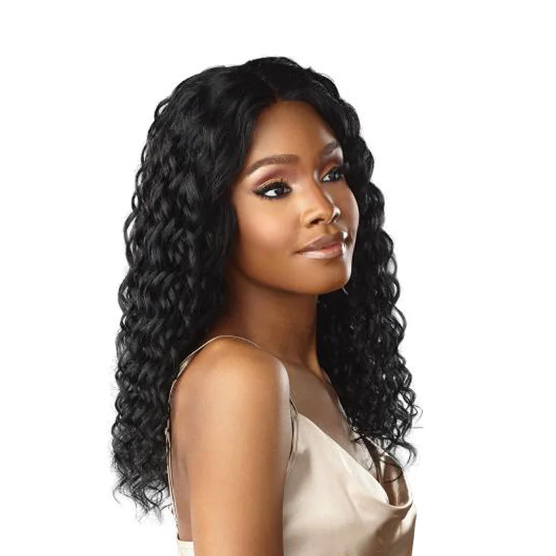 SENSATIONNEL Bare & Natural 100% Virgin Human Hair 13x5 Lace Wig NATURAL DEEP 18""