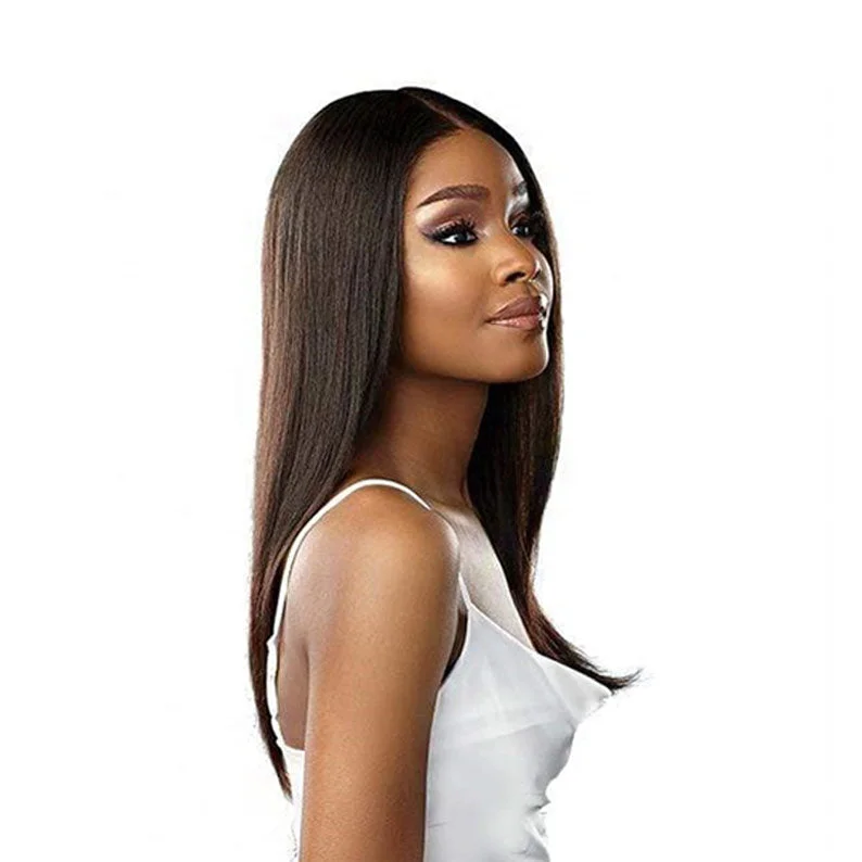 SENSATIONNEL BARE & NATURAL 100% VIRGIN HUMAN HAIR 13X5 LACE WIG NATURAL STRAIGHT 22""