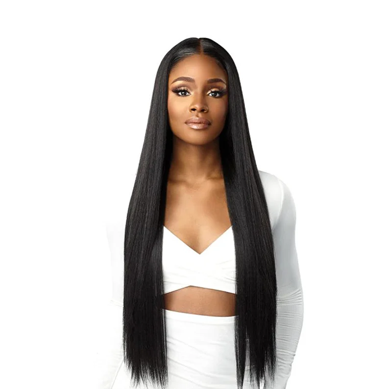 SENSATIONNEL Butta HD Lace Human Hair Blend Wig Straight 32""