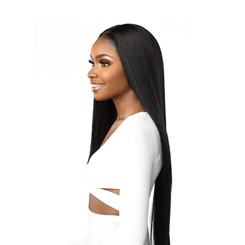 SENSATIONNEL Butta HD Lace Human Hair Blend Wig Straight 32""