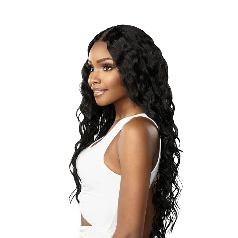 SENSATIONNEL Butta Human Hair Blend HD Front Lace Wig - LOOSE CURLY 32""