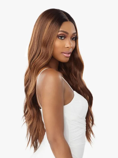 Sensationnel Butta Lace Human Hair Blend HD Lace Front Wig - LOOSE BEACH WAVE 28""