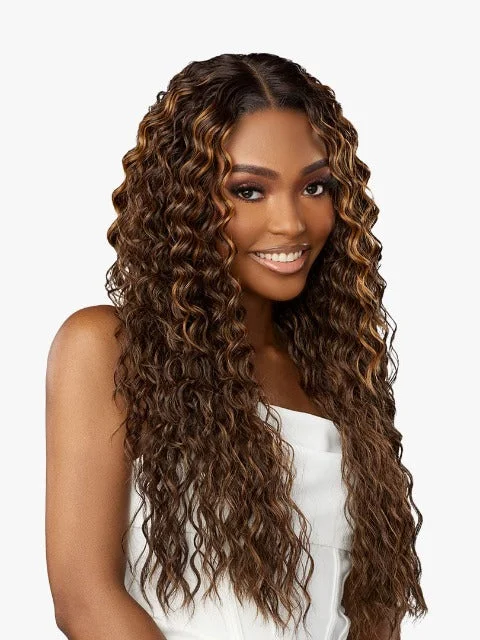 Sensationnel Butta Lace Human Hair Blend HD Lace Front Wig - WATER DEEP 28""